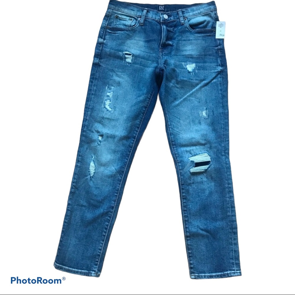 NWT Gap Best Girlfriend Very Distressed Je…